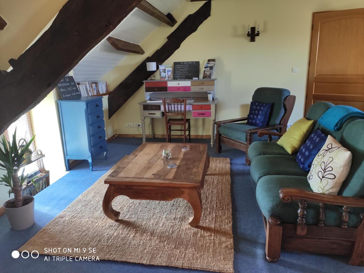 Gite Le Grenier Aux Portes De Broceliande Apartment Reminiac Luaran gambar